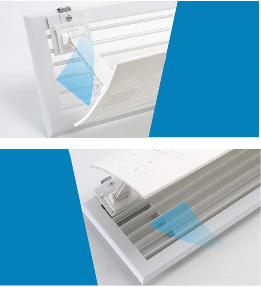 Air Conditioner Deflector for Ceiling Central, Prevent The Air from Blowing Straight, Angle Adjustable, Lightweight Plastic Material
