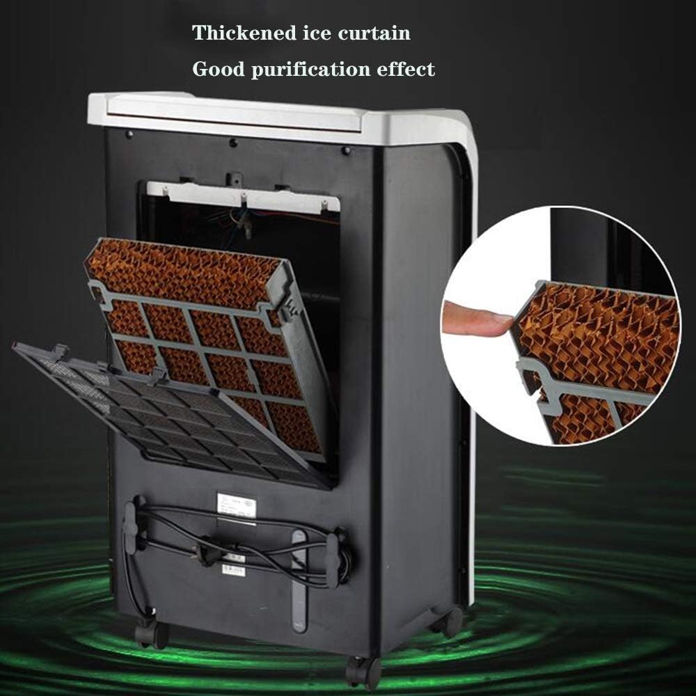 Cooling Fan Evaporative Cooler, Portable Bladeless Air Cooler, Electric Fan & Humidifier with Remote Control, 3 Modes 3 Speeds Air Conditioner for Indoor Home Office Dorms Oscillation Function