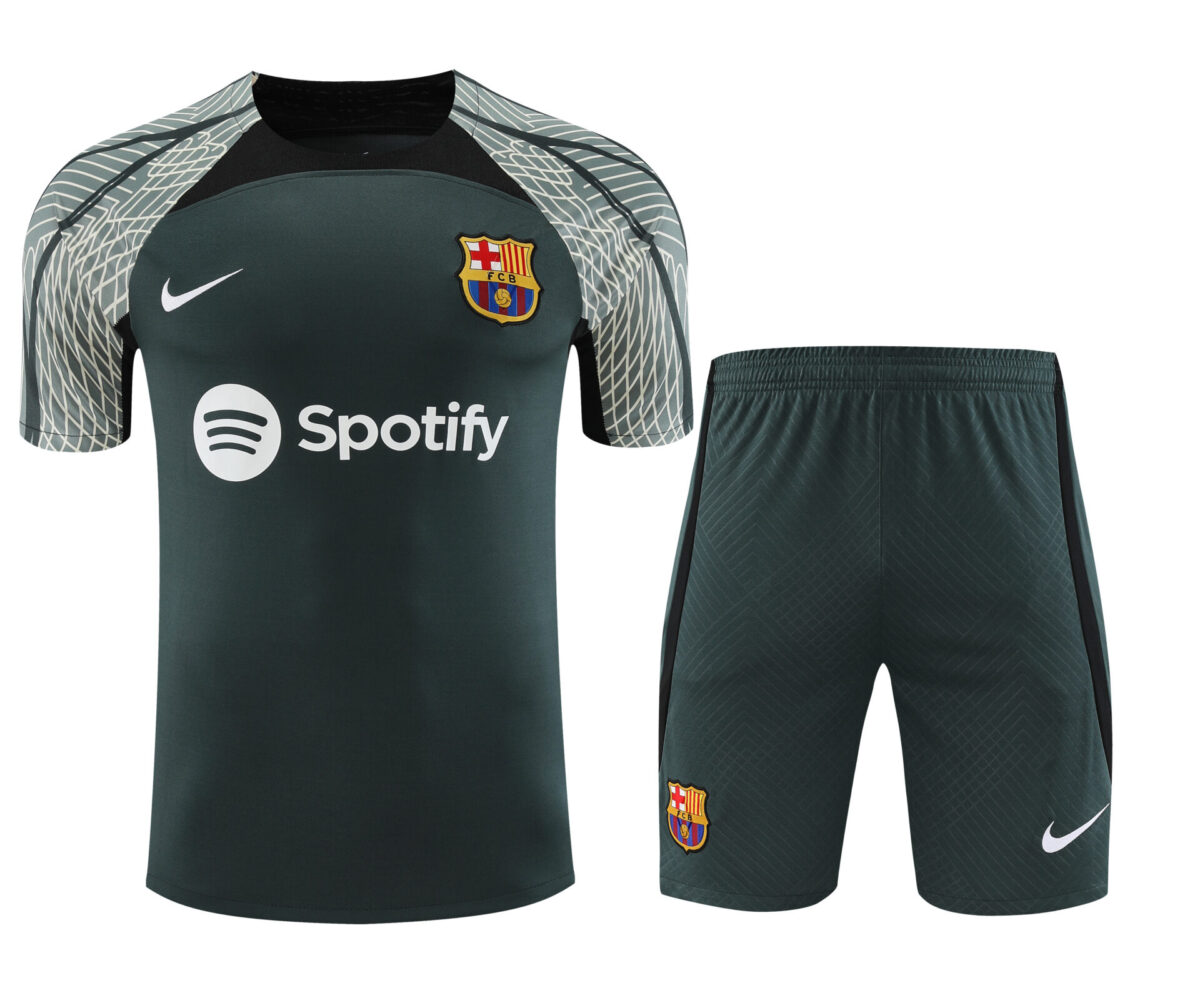 Conjunto de calentamiento FC Barcelona negro red - NewNow