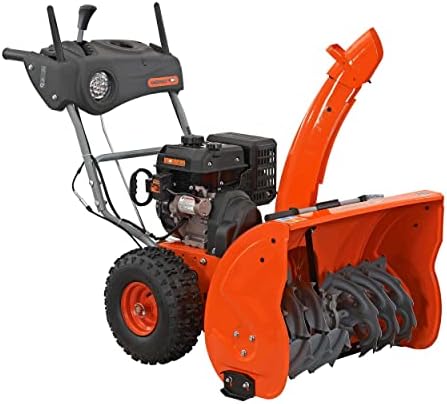 YARDMAX 28 in. 252 cc Two-Stage Self-propelled Gas Snow Blower with Push-Button Electric Start and Headlight
