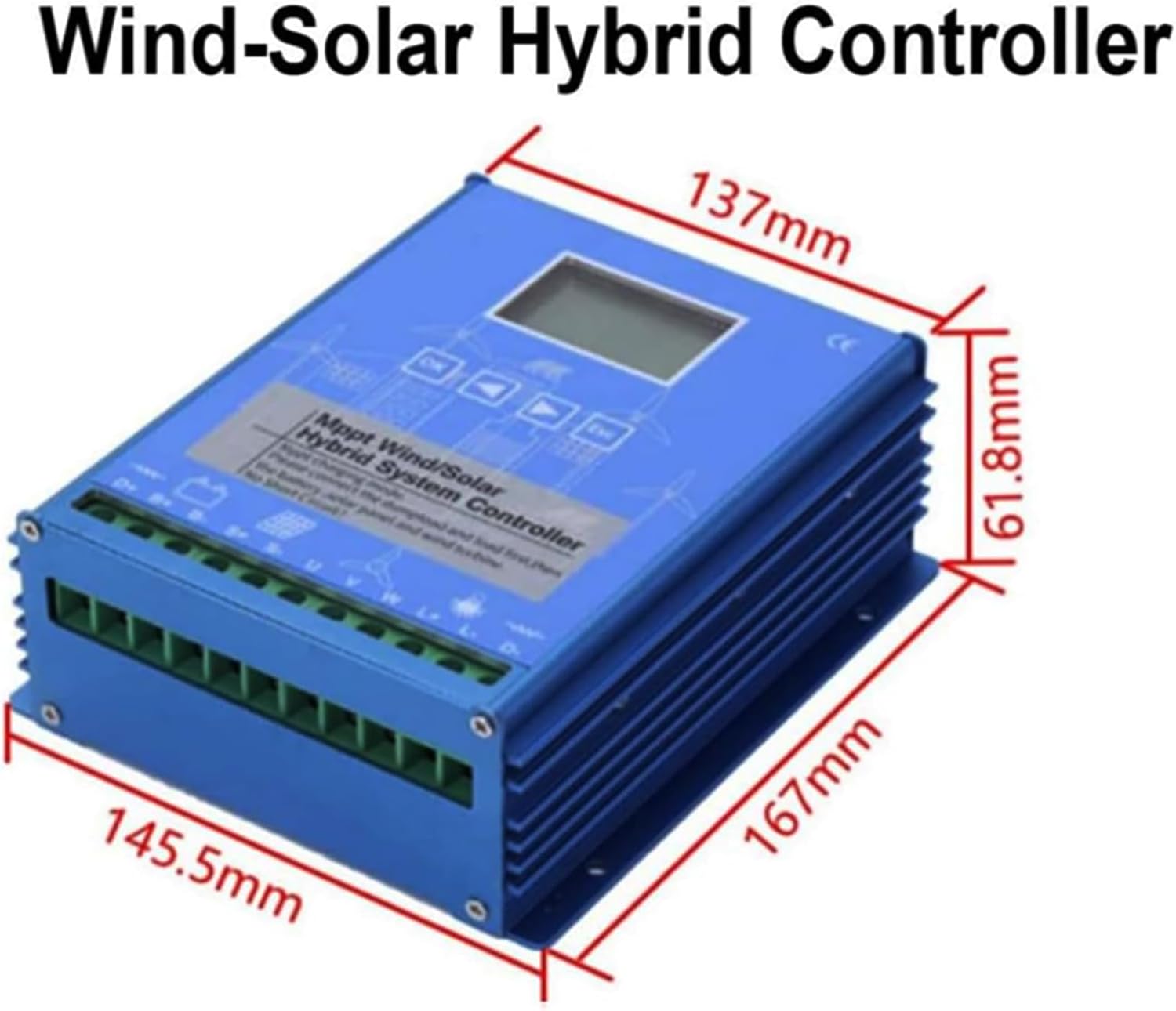 220v,MPPT Wind Solar Hybrid Controller Regulator Auto Match 12V 24V 48V 220V Wind Turbine Battery Charger,for Off Grid Wind Solar Hybrid System(6000W-9000W)