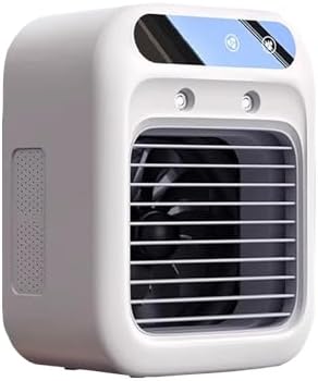 Mini Portable Air Conditioner for Bedroom with Water Tank Desk Air Conditioner for Office Quiet Small Cooling Fan for Room Garage Patio Camping