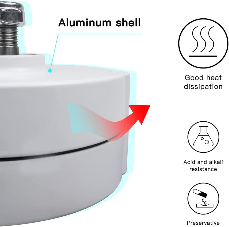 14000W Gearless Permanent Magnet Generator, 12V 24V 48V Low Speed AC Alternator Generators with Base Use for Wind Turbine Water Turbine(White)