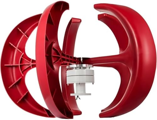 DIY Vertical Axis Wind Turbine Kit - 24V 3-Phase PM Generator for Micro Wind Power, Eco-Friendly Energy, Science Projects & Educational Experiments - Renewable Energy Solution