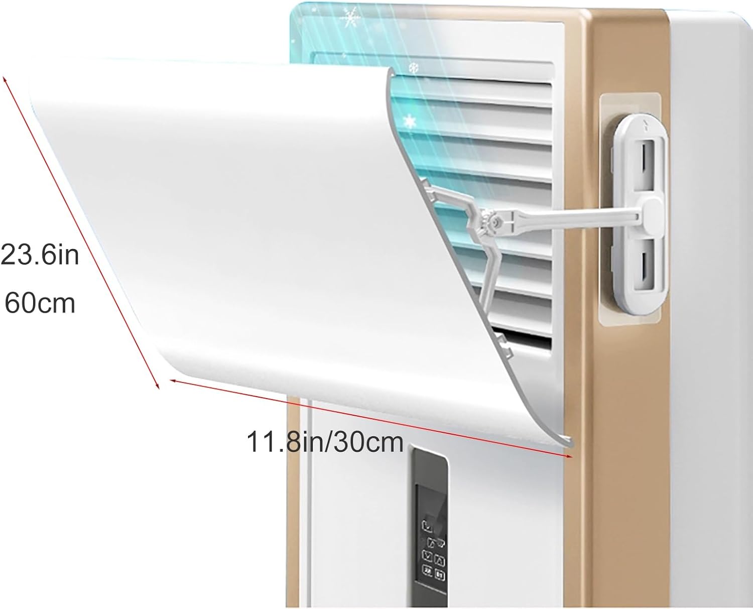 Adjustable Air Conditioner Deflector, Portable AC for Air Conditioner, Adjustable ac vent deflector for Improved Airflow