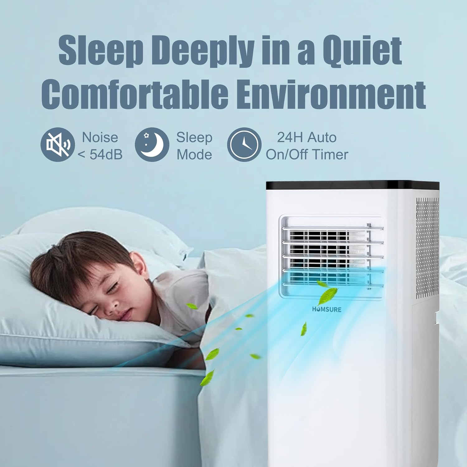 PhiloDeco Portable Air Conditioners 10000 BTU 400 Sq. ft, Room Air Conditioning, Portable AC Unit With Remote Control, Cooling, Dehumidifier And Fan, Automatic, Sleep 5 Mode Floor Air Conditioner