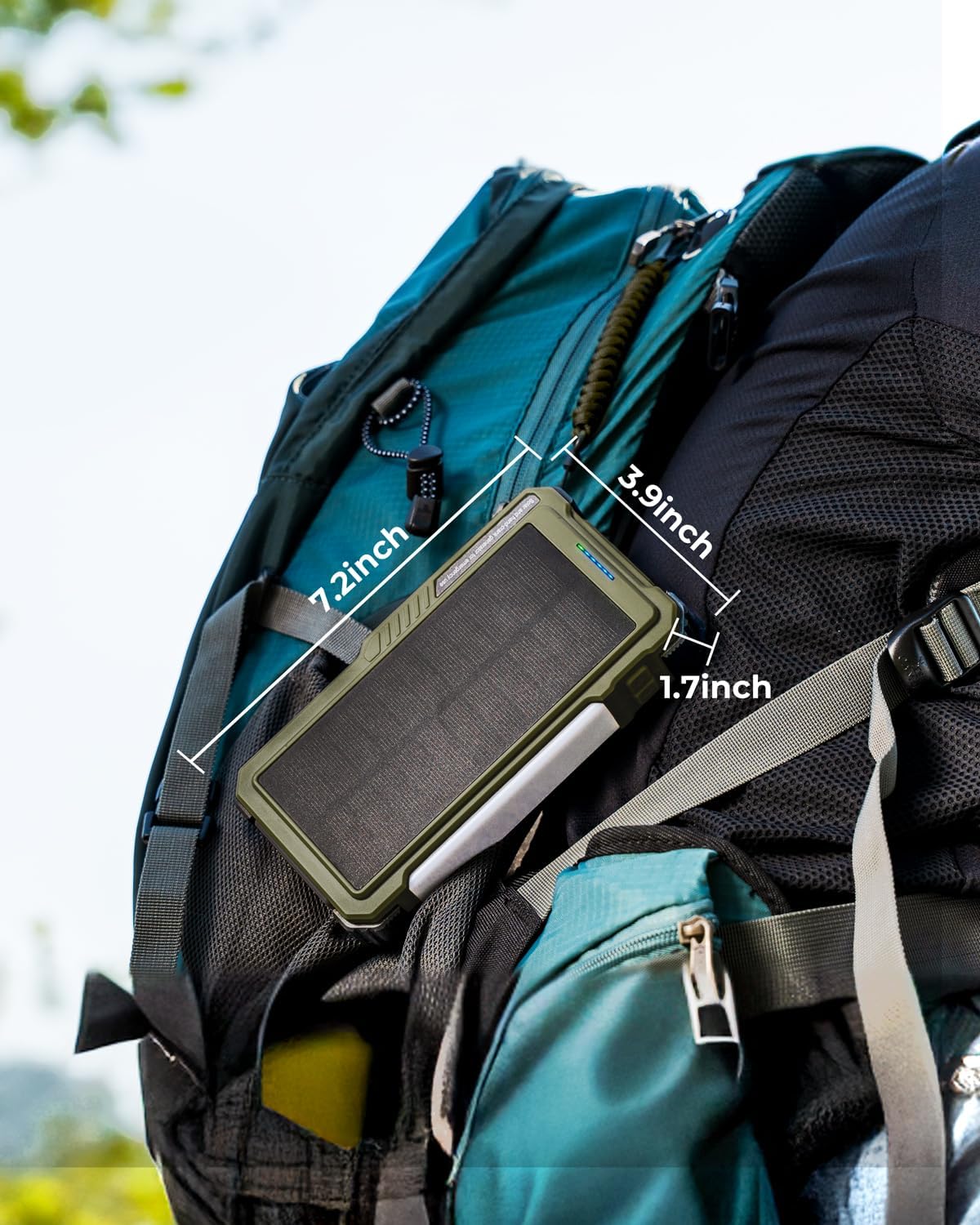 BLAVOR Solar Power Bank with Hand Crank and 4 Cables, 20000mAh Wireless Portable Charger with USB C & Camping Light, 20W Fast Charging Battery Pack for iPhone, iPad, Samsung, All Mobile Phones