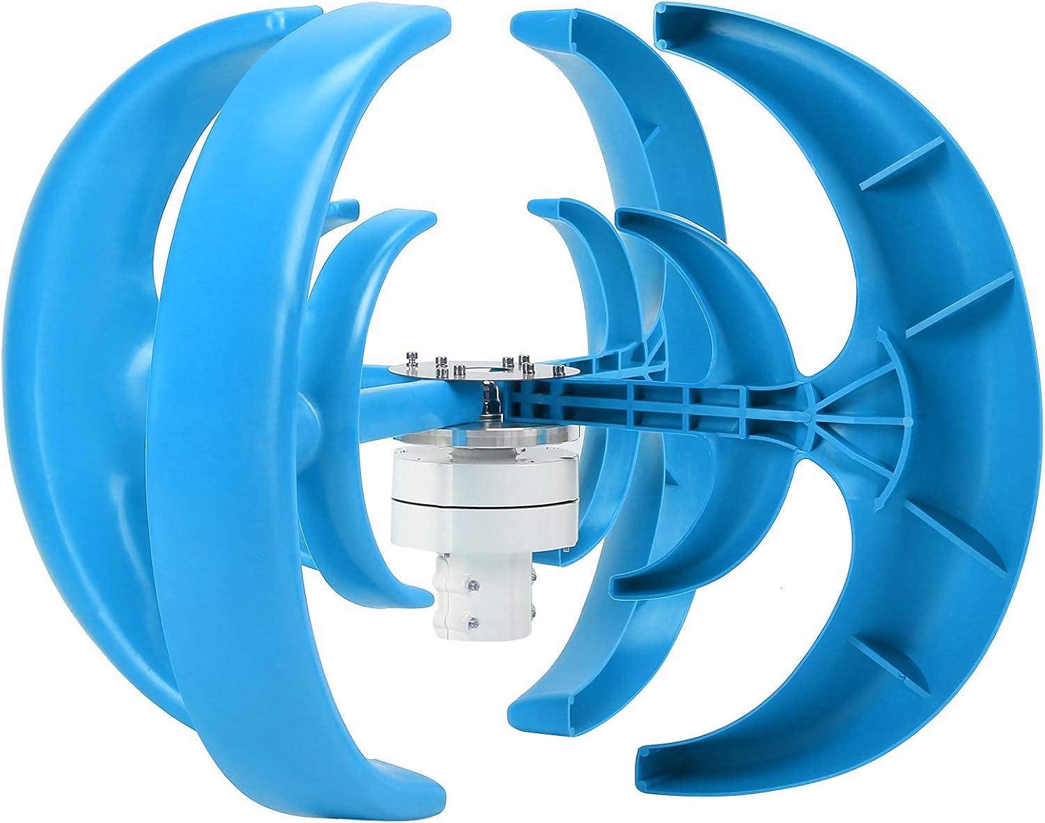 Generic 800W 4 Vanewing The Wind Kit Efficiently Generates Power for Boats, Cabins and Mobile Houses of Blue Alloy Steel + Plastic (48V)