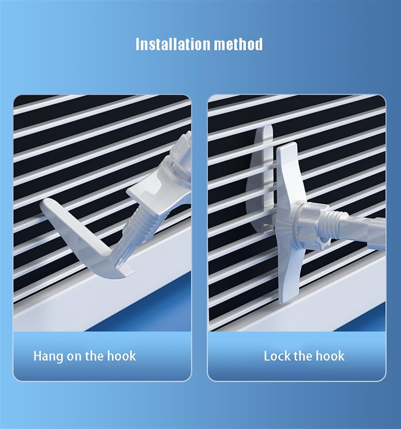 Air conditioning deflector Louvered Type Central AC Air Flow Deflector, Adjustable Air Conditioner Deflector, Air Wing Air Cooled/Hot Baffle Wind Direction Windshield for Home