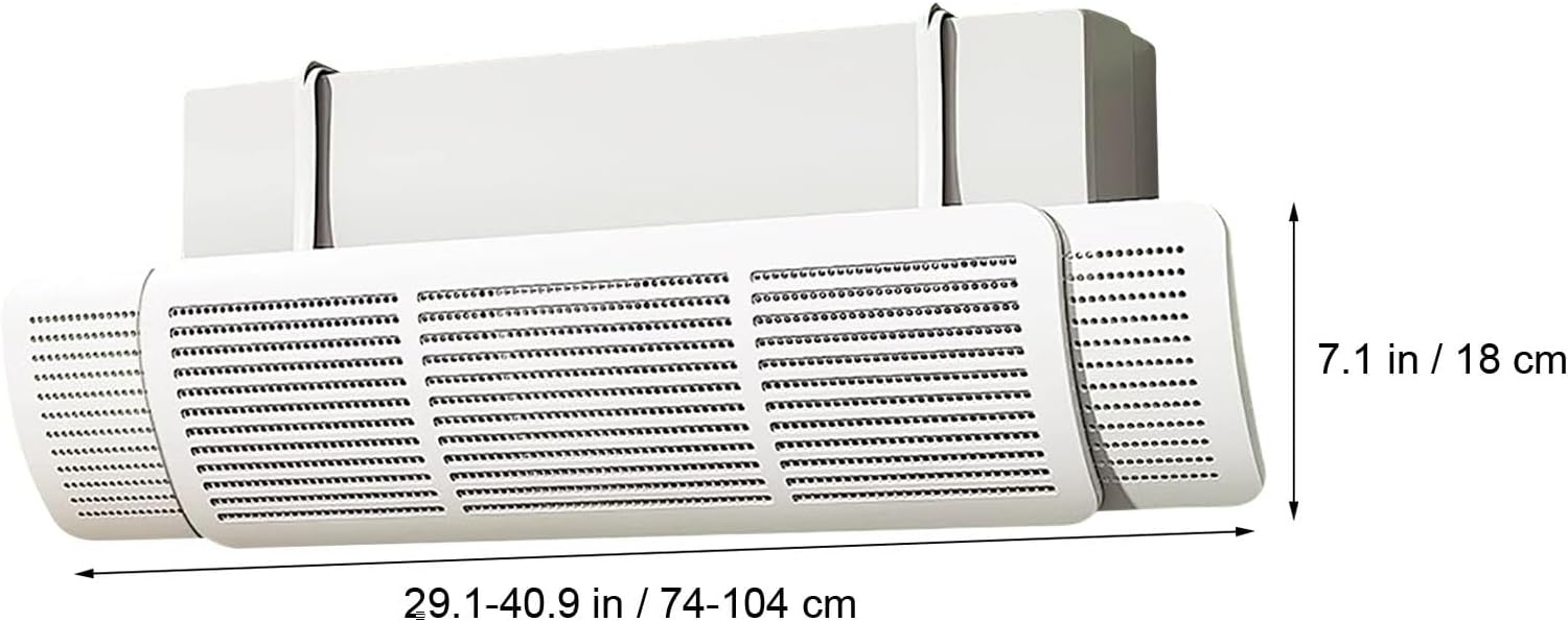 Air Conditioner Wind Deflector, Ac Wind Deflector for Honeycomb Hole Design, 180° Directional Flip of Air Deflector