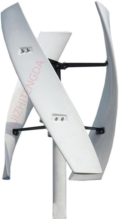 12000W 220V Vertical Wind Turbine Wind Generator 3 Phases 50HZ 3 Blades No Noise Wind Turbine Generator for Home Farm Use (White)