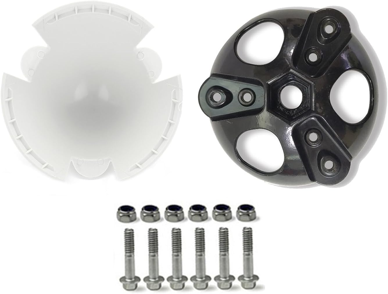 135mm 3 Pcs DIY Wind Turbine Hub and Cover 3 Blade Windmill Accessories Wind Turbine Generator Kit for 3 Blade Horizontal Wind Turbine