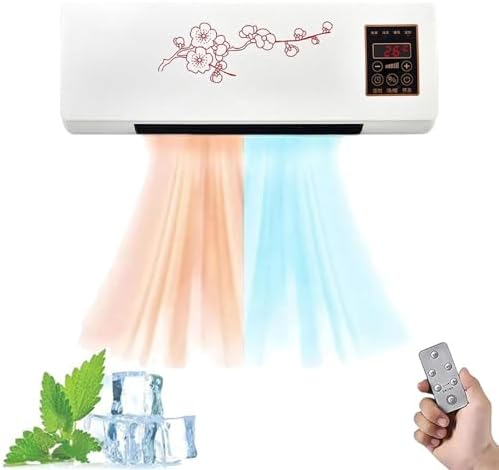 Mini Wall Mounted Air Conditioner, No Installation Required Portable Mini Wall Mount Mobile Ac Unit, Quiet Fast Cooling/heating