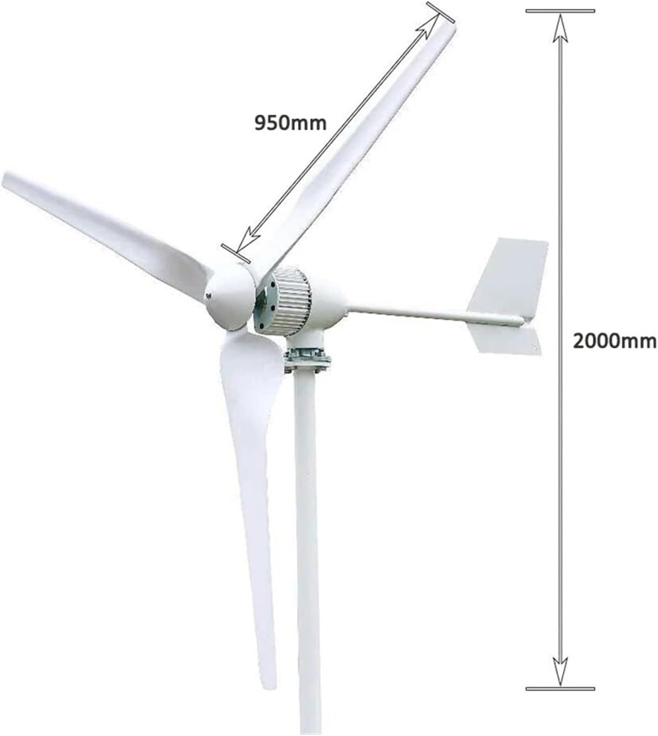 Wind Turbines, 20KW 12V 24V 48V AC Free Energy Wind Turbine nerator for Home Farm Windmill Electric nerator(12V_20KW)