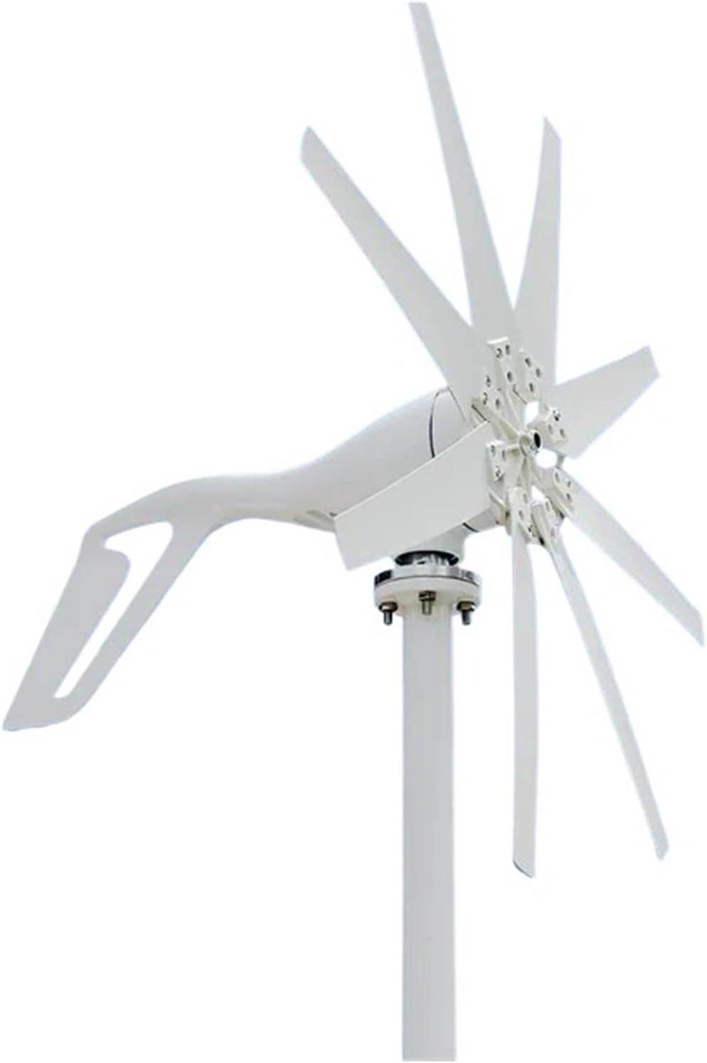 High Efficiency 2000W Horizontal Axis Wind Turbine Windmill 12V 24V 48V Free Energy Permanent Magnet Generator Home Appliance Industrial Energy(with MPPT Charger,12V)