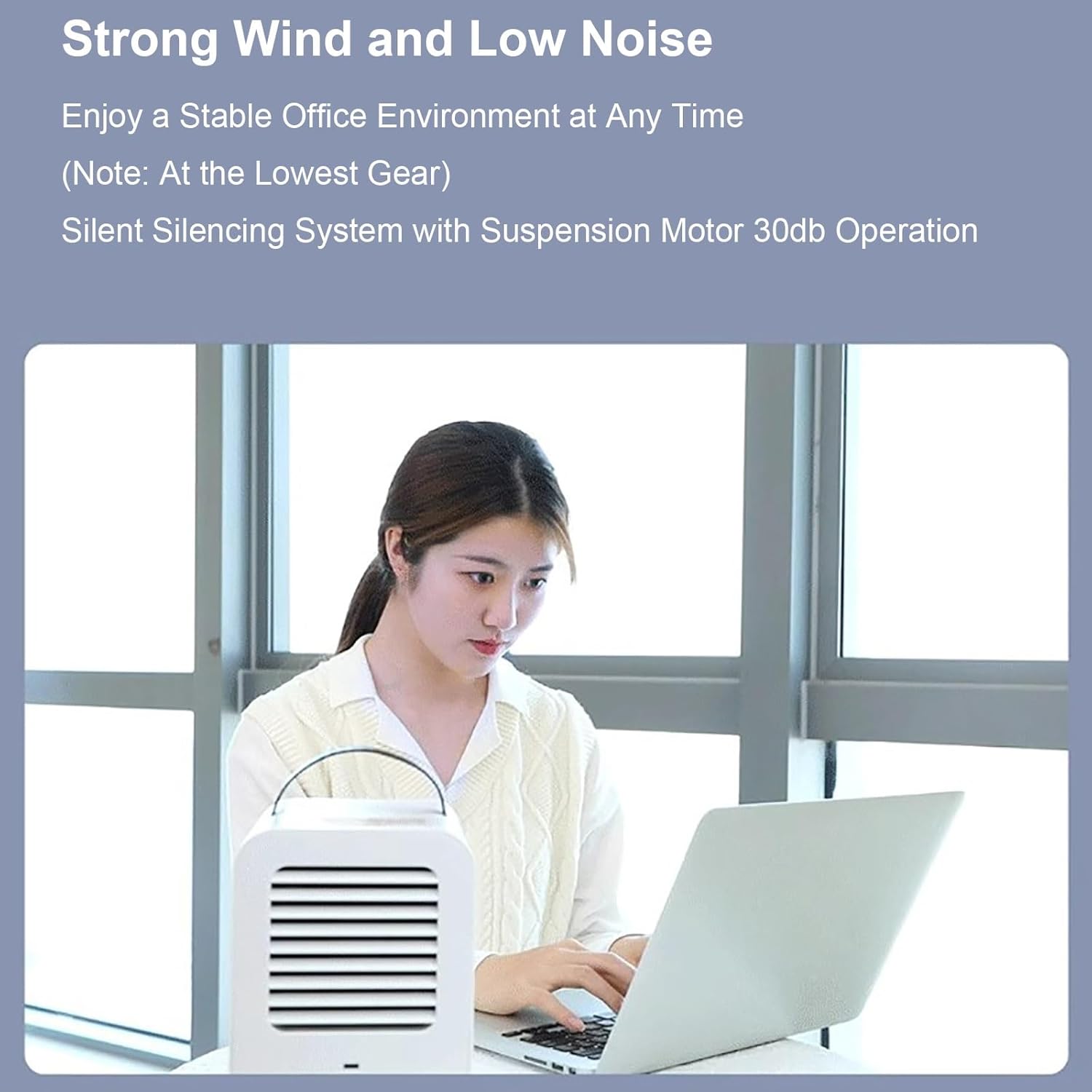 Personal Evaporative Air Cooler, Portable Air Conditioners with 0.13Gal Water Tank, 3 Wind Speeds, Small Swamp Cooler for Room Bedroom Office