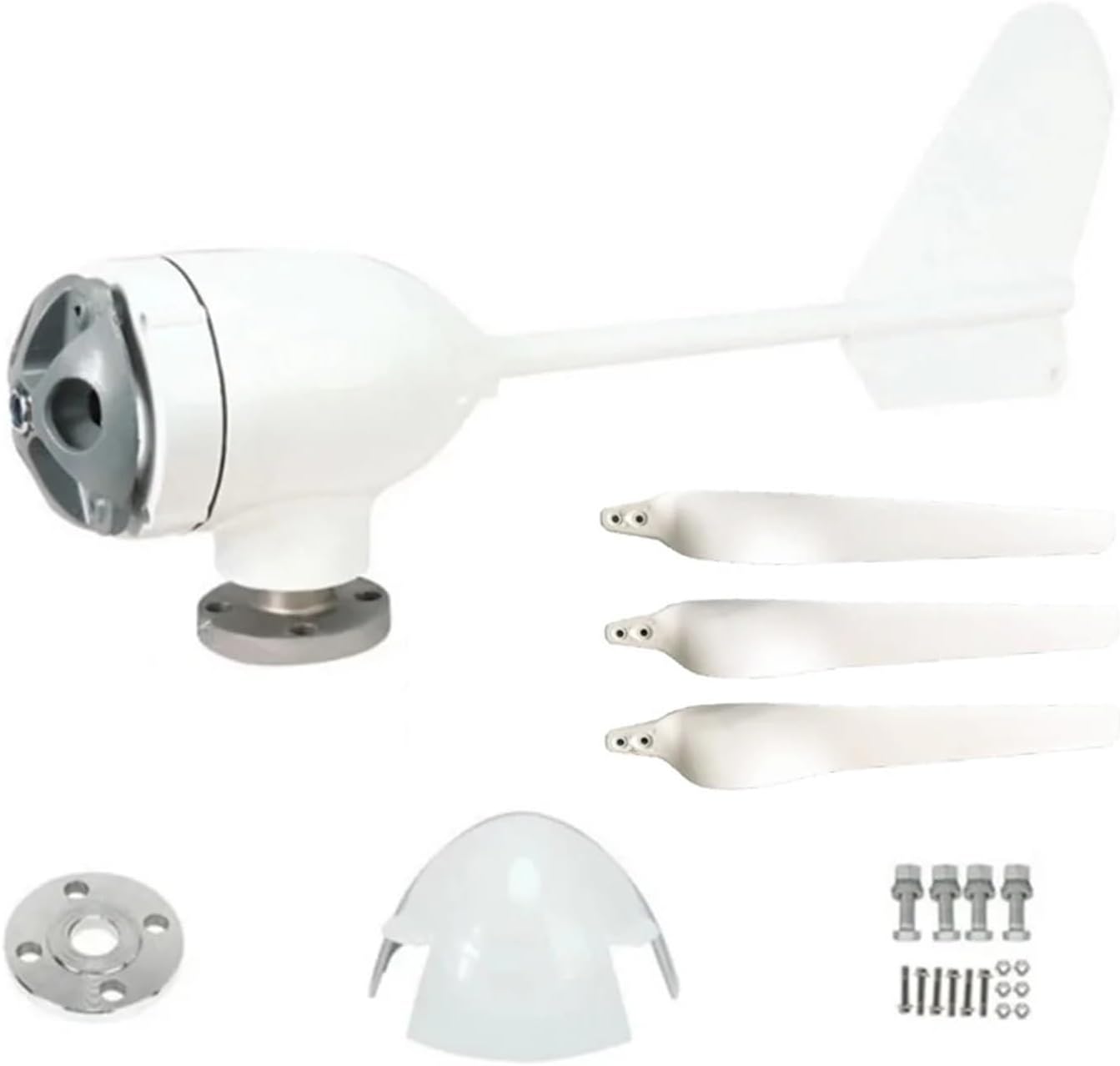 Wind Turbines, 1KW Horizontal Axis Wind Power Turbine for Home Electric nerator 1000W 12V 24V 48V Energy Windmill(48V_1000W)