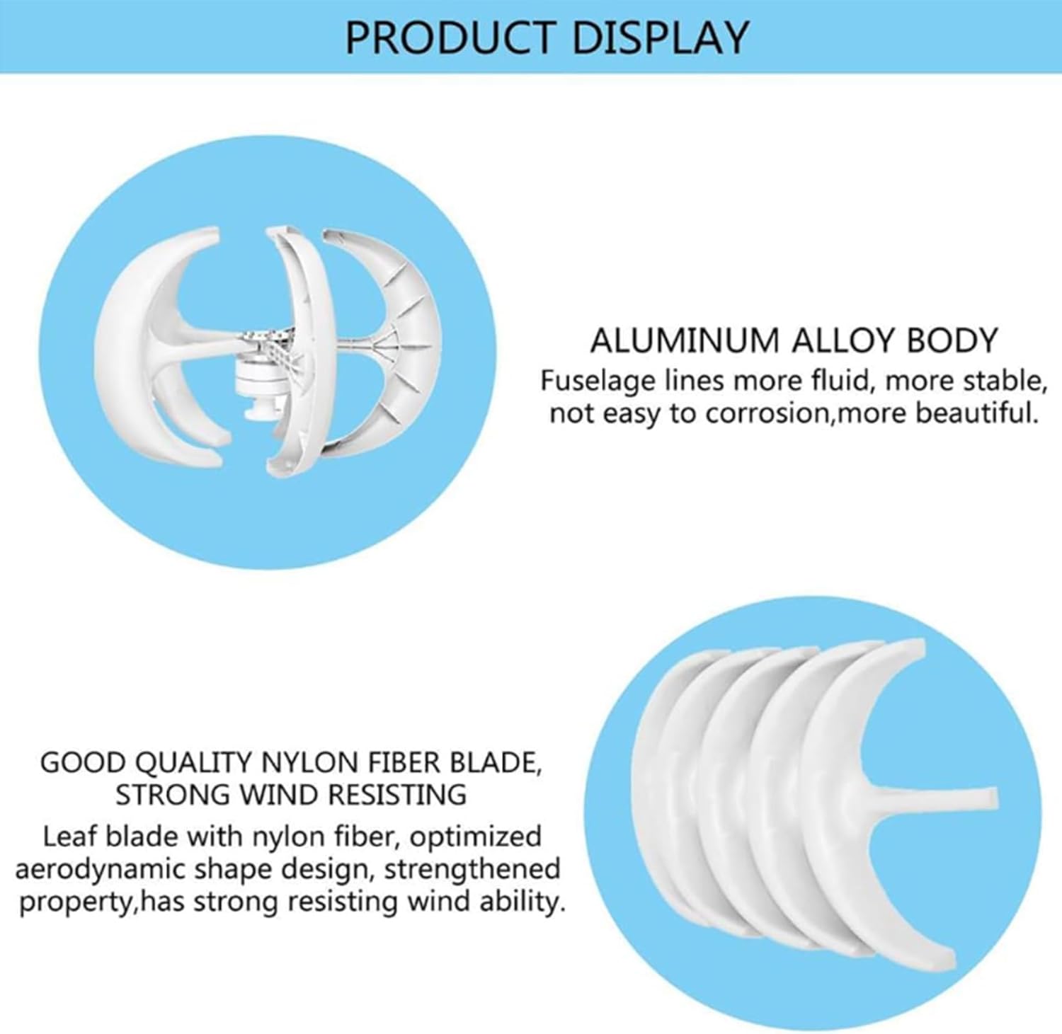 5 Blades No Noise Vertical Wind Generator,9000W 12V 24V 48V 220V Low Start-Up Wind Speed with Controller Hybrid Suitable for Streets/Gardens