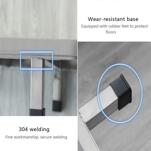 Stainless Steel Work Platform for Air Conditioner & Appliances, Durable Raised Base Storage Pallet Pad Rack (60x60x20cm) - Ideal for Washer, Fridge, and More