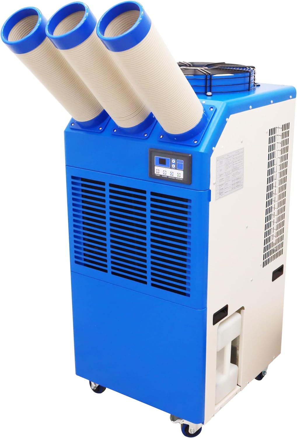220V Industrial Air Conditioner Portable Industrial Cooling Unit 22178 BTU/h Three-Tube 14L Tank for Hospitals Workshops Events 2400W
