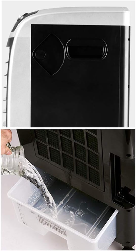 Portable Air Conditioner Fan Air Cooler, Portable Air Conditioner Evaporative With Remote Control Small Misting Humidifier Fan And Bladeless Noiseless Fan, For Office, Dorm, Room(Free Ice Tray)