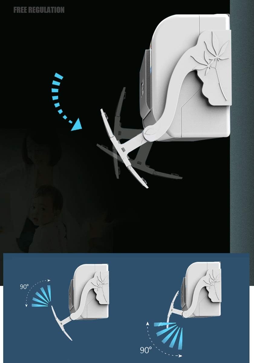 Air conditioning wind deflector Retractable, Air Conditioner Baffles, 180° Rotation Anti Direct Blowing, Lightweight Plastic Material