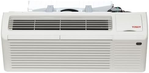 TOSOT 15,000 BTU PTAC Unit with Inverter Heat Pump and 3.5kW Electric Heater, Packaged Terminal Air Conditioner for Heating and Cooling, 11.6 COP, R32 Refrigerant, Works in 20°F to 115°F, 230V