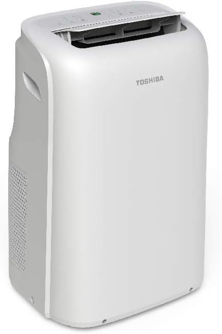 Toshiba PD0811CRU, 8,000 BTU, 6,000 SACC 115-Volt Portable Air Conditioner and Dehumidifier with Remote (Renewed)