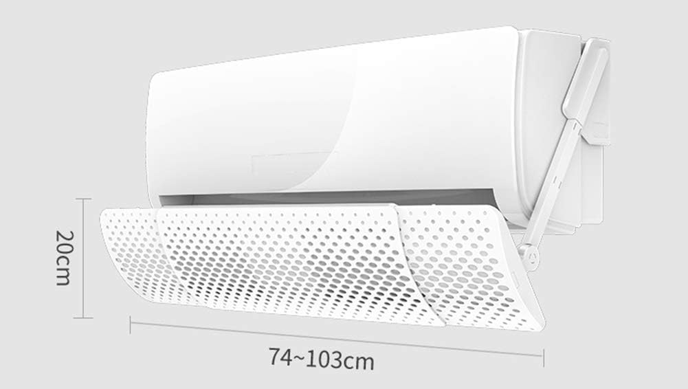 Air conditioning wind deflector White Baffle Anti-straight Blow Air Conditioner Deflector, Adjustable