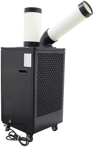 INTSUPERMAI Industrial Air Conditioner Mobile Spot Cooler Air Conditioner Workshop Post Cooling Air Conditioners Single Outlet Mobile Outdoor Cooling Aircon 110V 350-450m³/h