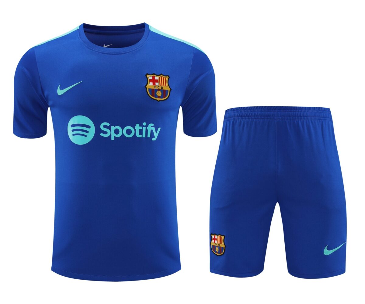 Conjunto de calentamiento FC Barcelona azul y azul claro - NewNow