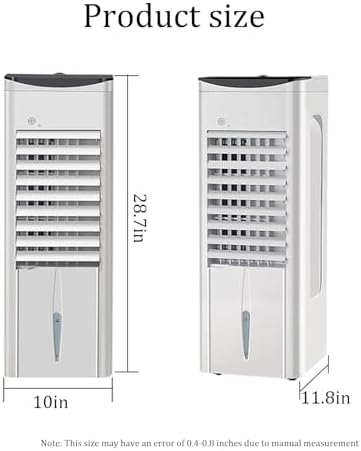 Household Portable Air Conditioner,1-12 Hour Timer Evaporative Air Cooler,Three Adjustable Wind Speeds,refrigeration Small Air Cooler,for Living Rooms, Resta(Color:Mechanical button style single cold)