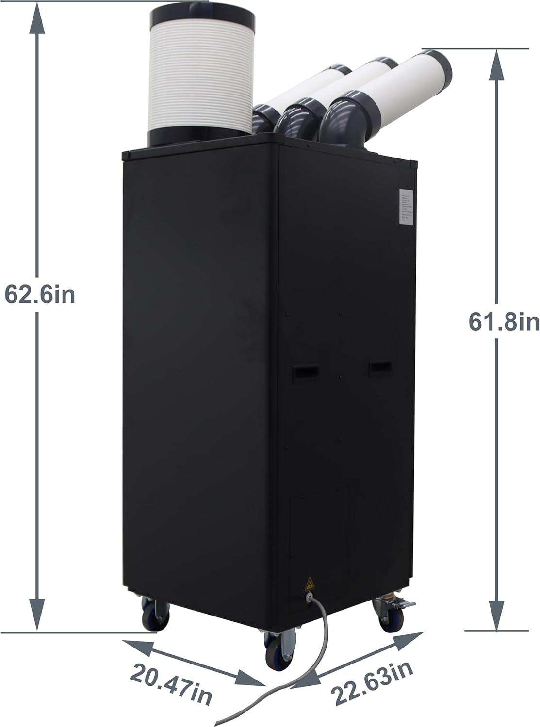Industrial Spot Cooler Air Conditioner Commercial Mobile Outdoor Cooling Aircon 220V Columns Outlet 1000-1100m³/h Air Flow