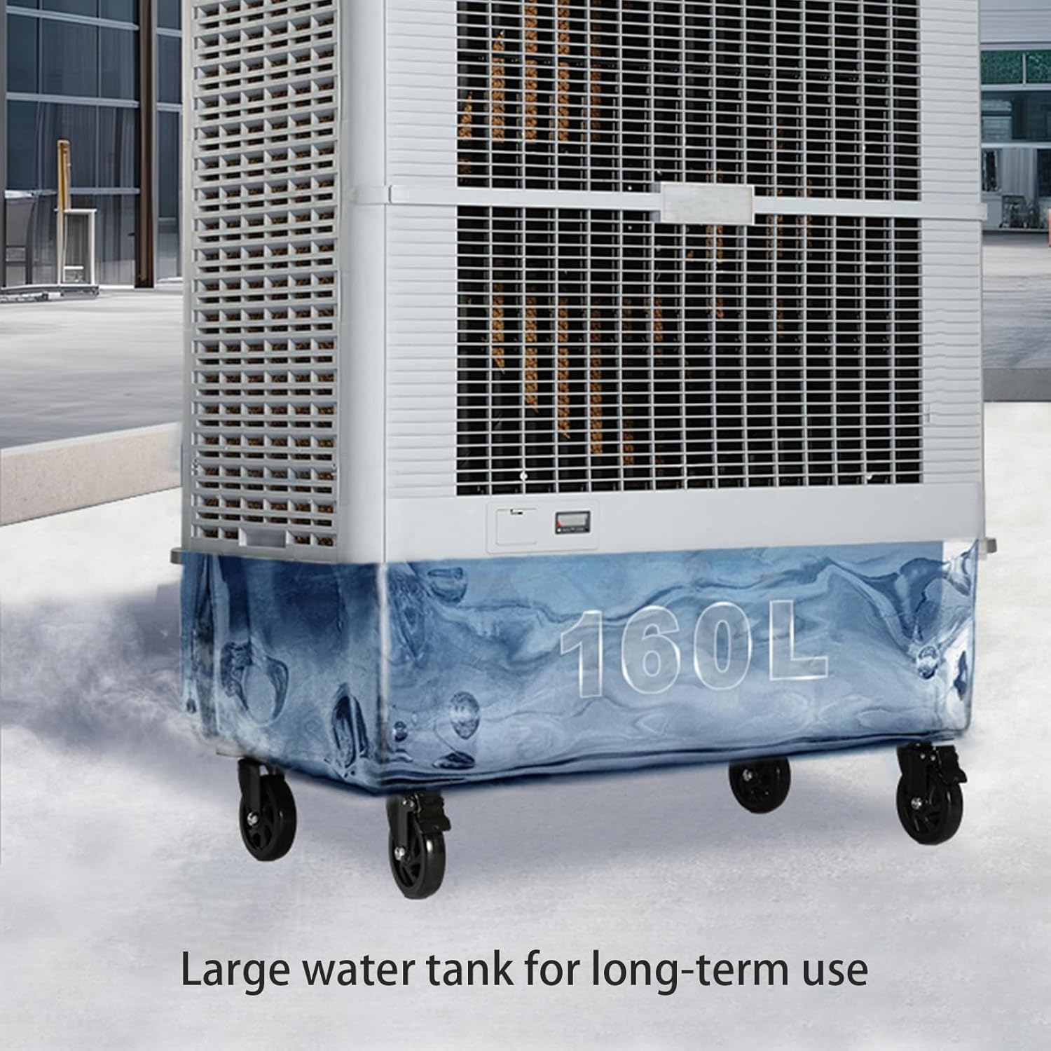 Portable Air Conditioner, Evaporative Air Cooler with Water Tank and 7 Speeds, Fast Cooling Fan Unit for Room Office Factory(100 * 60 * 139cm)