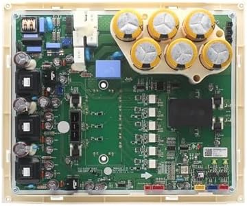 Air Conditioner Motherboard Inverter PCB Assembly EBR73830801 EBR73830802 EAX64330401,Compatible for LG, Air Conditioner Outdoor Inverter Printed Circuit Board.(Yellow)