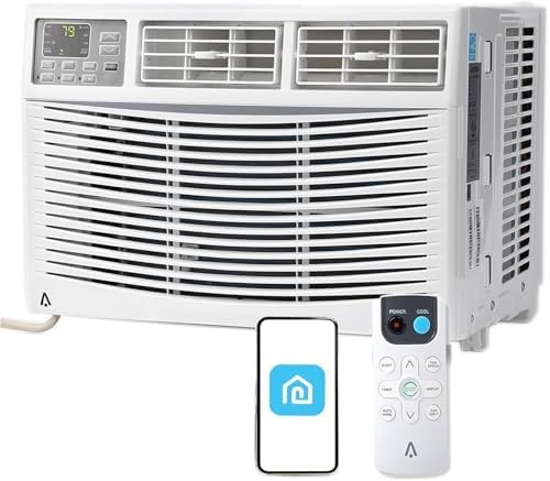 12000 BTU Window Air Conditioner with Wi-Fi, Smart Air Conditioner Window Unit - Remote & App Control & Timer Function & Easy Install Kit, Cools Up to 550 Sq. Ft, Window AC Unit Cool/Dehumidify/Fan