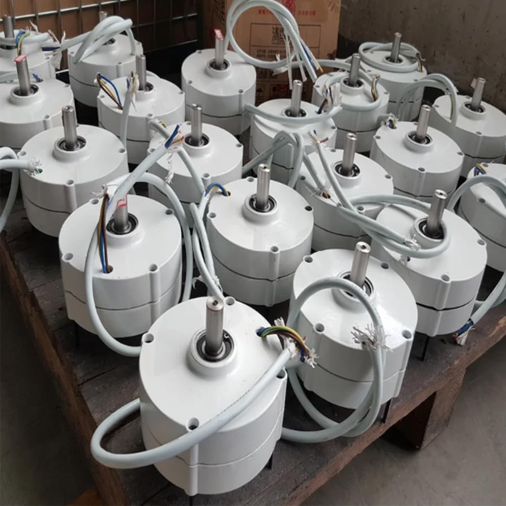 12000W 650Rpm Permanent Magnet Generator 12V 24V 48V AC Alternators Use for Wind Turbine Water Turbine with Motor (with Base)