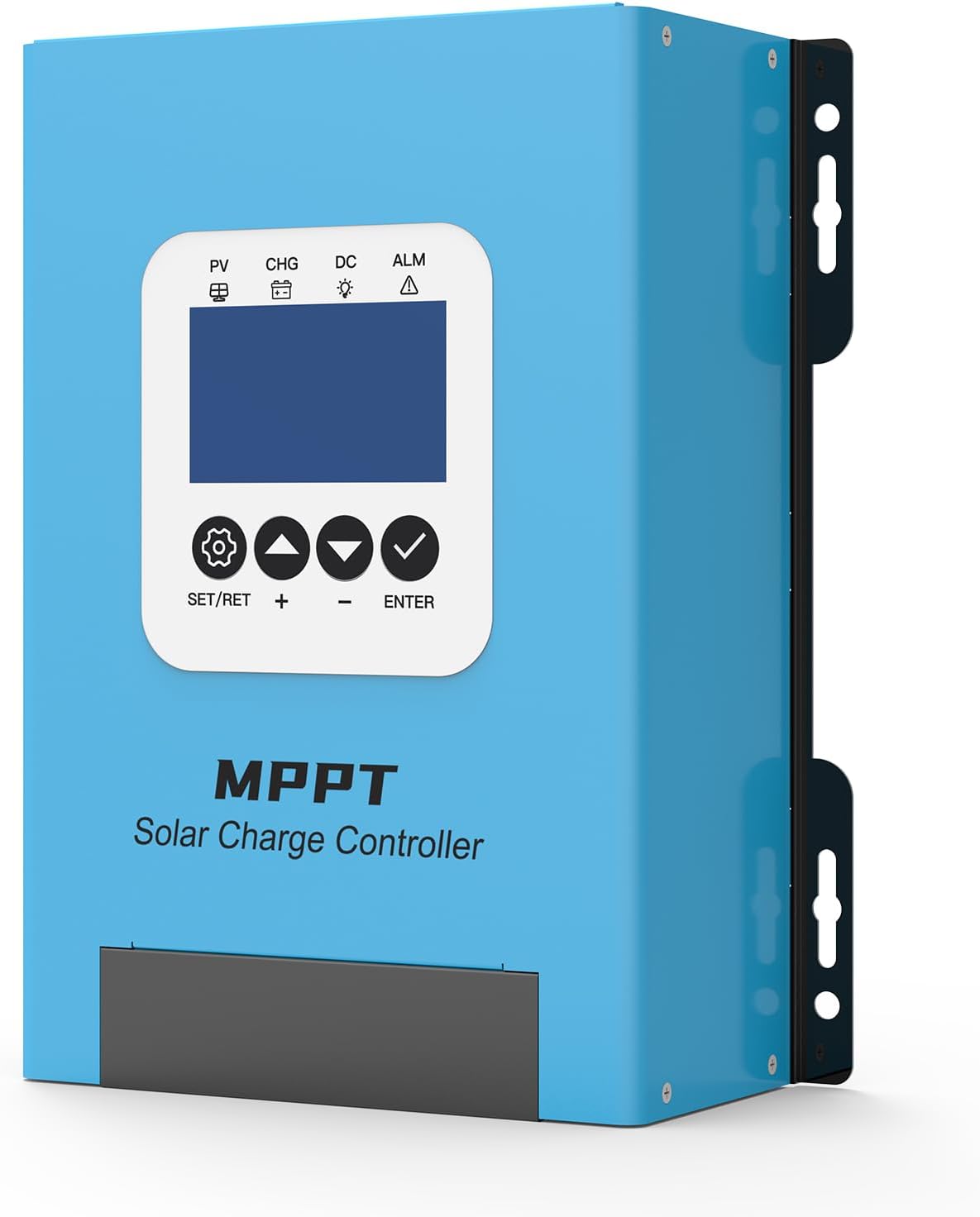 JIRI 100 amp Mppt Solar Charge Controller 12V/24V/36V/48v/60V/96VDC Auto System Voltage Max. PV 240V,Solar Panel Controller for Lifepo4/Lithium /Gel/ Rv Battery (100A)