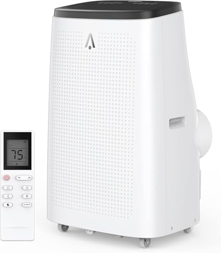 OUTLANE 3-in-1 Portable Air Conditioner, 14,000 BTU Portable Ac Units Up to 750 Sq.Ft, Smart & Quiet Sleep Mode, Remote Control, Easy Installation - Ideal for Home, School, Office
