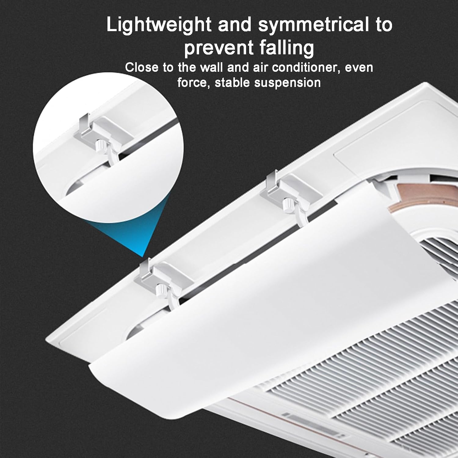 Air Conditioner Vent Deflector, Vent Redirector, Angle Adjustable Air Conditioner Deflector, Applicable to Central Air Conditioners