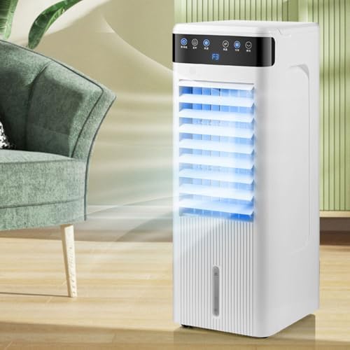 Portable Air Conditioners Cooling Fan with Drainage-Free Cooling 3 Speed Larger Tank 46dB Quiet 12h Timer Air Cooler with Ice Box Cooling AC Unit for Room Office Camping