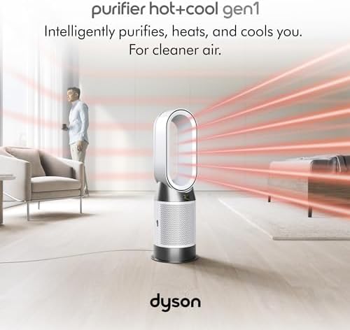 Dyson Purifier Hot+Cool Gen1 HP10 - HEPA Air Purifier, Fan & Heater, 350° oscillation, 10 levels, bladeless (White)