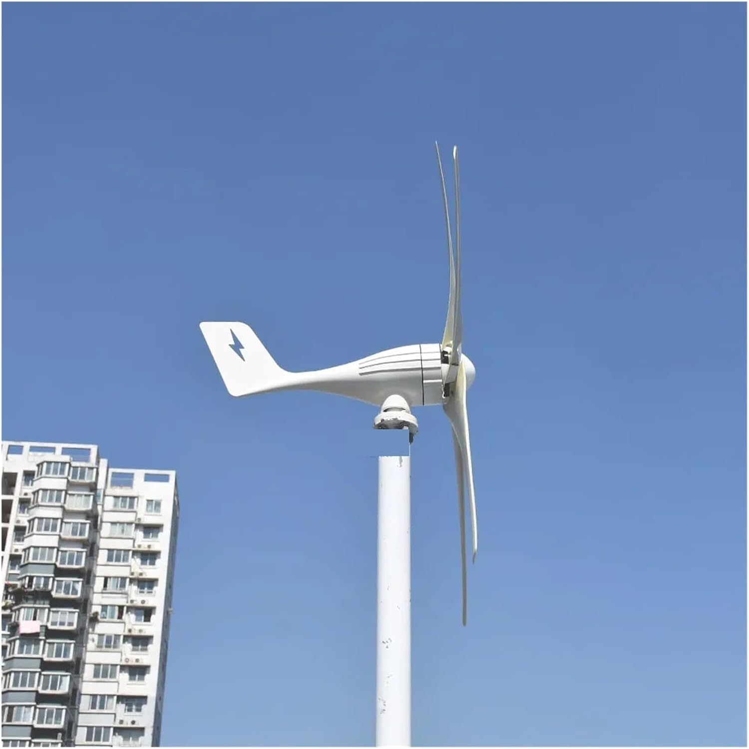Wind Turbine Generator 3000W 5000W 7000W 12V 24V 48V 3 Blades Horizontal Wind Turbine Power Generator Windmill with MPPT Hybrid Charger Controller Industrial Energy(Mppt Control,48V_7000W)