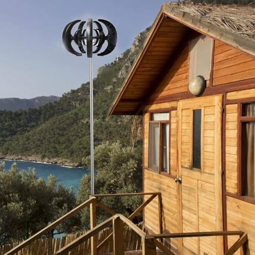 12V Wind Turbine Generator Kit for Home - Horizontal Blades, Controller & DIY Vertical Axle, 3-Phase PM Power System, Efficient Renewable Energy Solution for Off-Grid Use