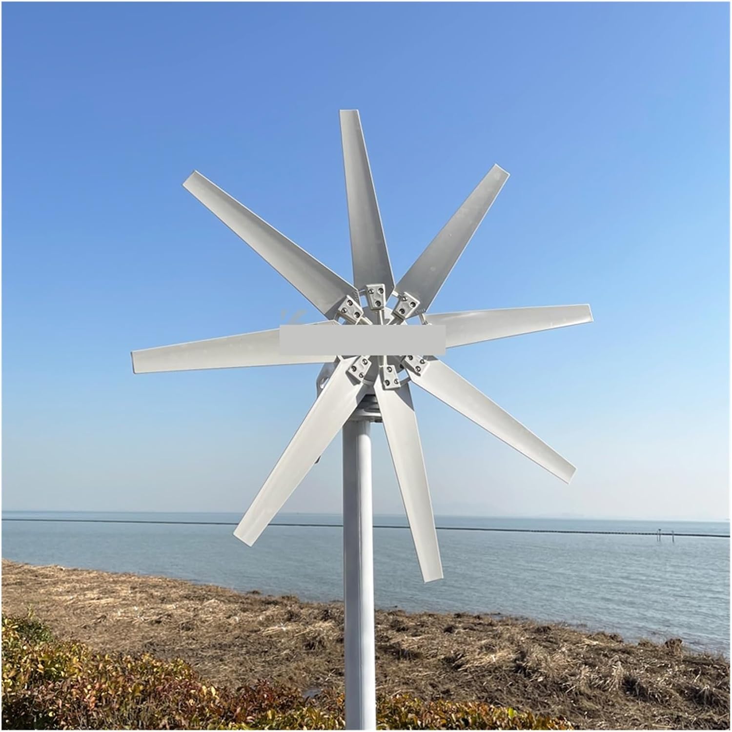 3000W 5000W Wind Turbine Generators Kit Horizontal Axis Wind Turbine 48V/24V Alternative Energy Generator AC Output Household Farm Complete Kit Industrial Energy(White Blades,12V_1000W)