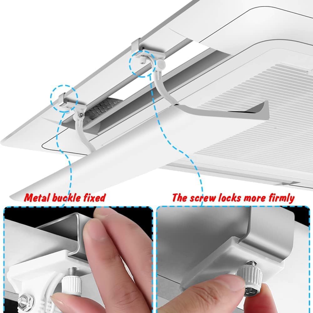 Vent Windshield Ceiling Air Conditioner Wind Deflector Full Control Over Vertical/Horizontal Airflow Direction