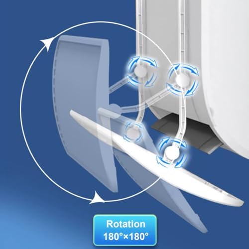 Air Conditioner Deflector for Wall-mounted Air Conditioner, Universal Air Vent Deflector, Adjustable Vent Deflectors