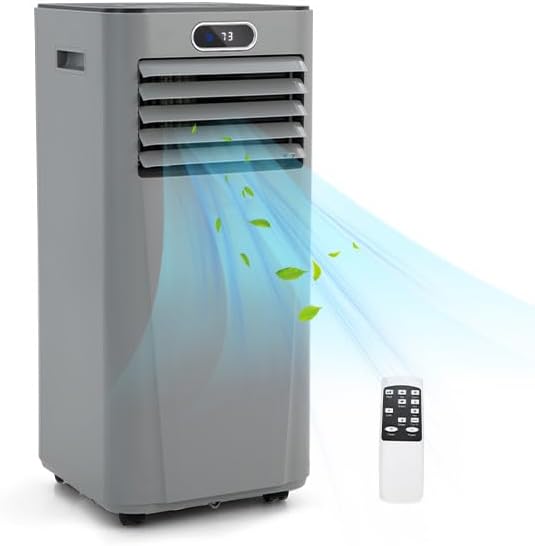 ARLIME Air Conditioner Portable, 10000 BTU Cools up to 350 sq. ft, Portable AC Unit with Fan & Dehumidifier, 2 Speed, Child Lock, 24H Timer, LED Display, Air Cooler for Living Room, Bedroom, Office