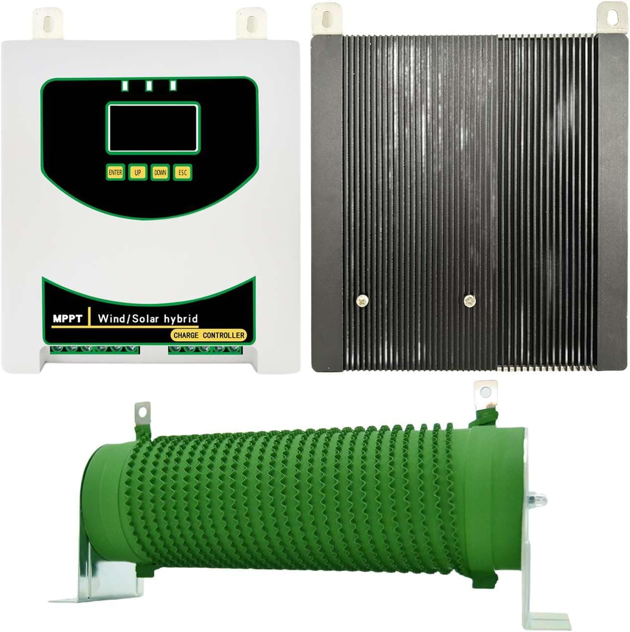 MPPT 16000W Hybrid Wind Solar Charge Dischage Controller Regulator with Dump Load for All Wind Generator Solar Panel(12V-48V),12v