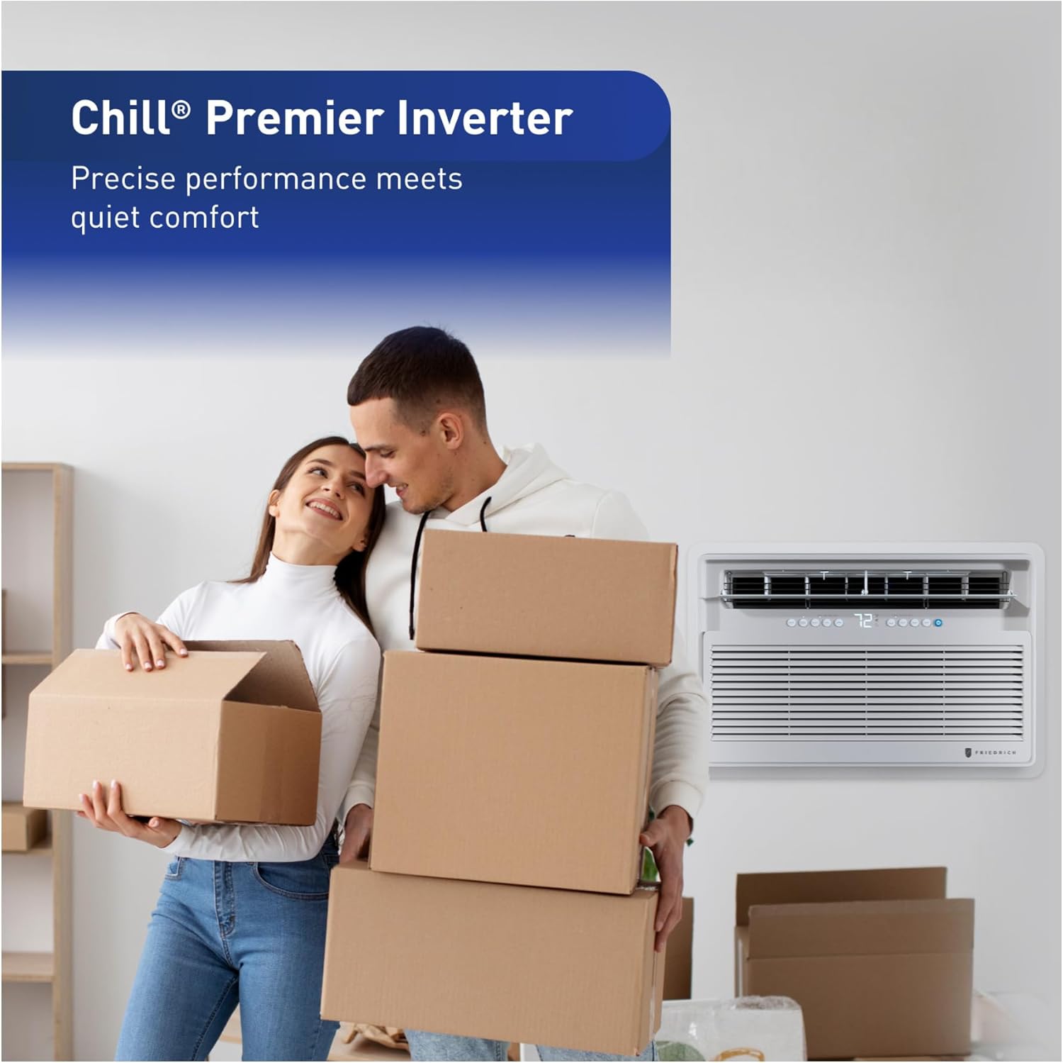 Friedrich CCV18A30A Chill Premier Inverter Smart Window Air Conditioner (18000 BTU)